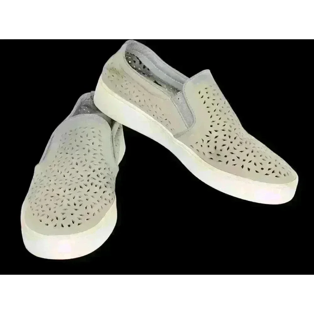 Vionic Splendid Midi Perfs sz 7 US Slip On Sneakers concealed arch support gray